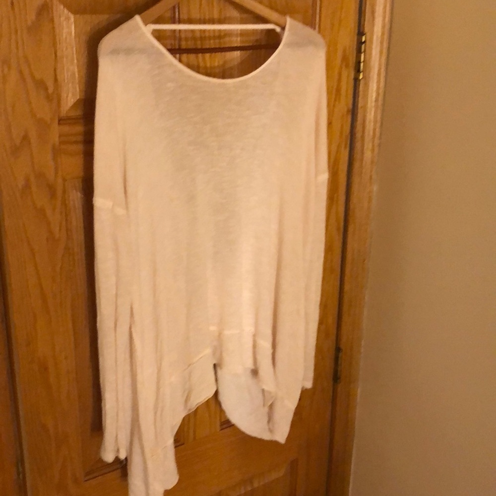 Free People open twist knot back sweater